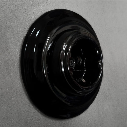 Eluttag porslin black