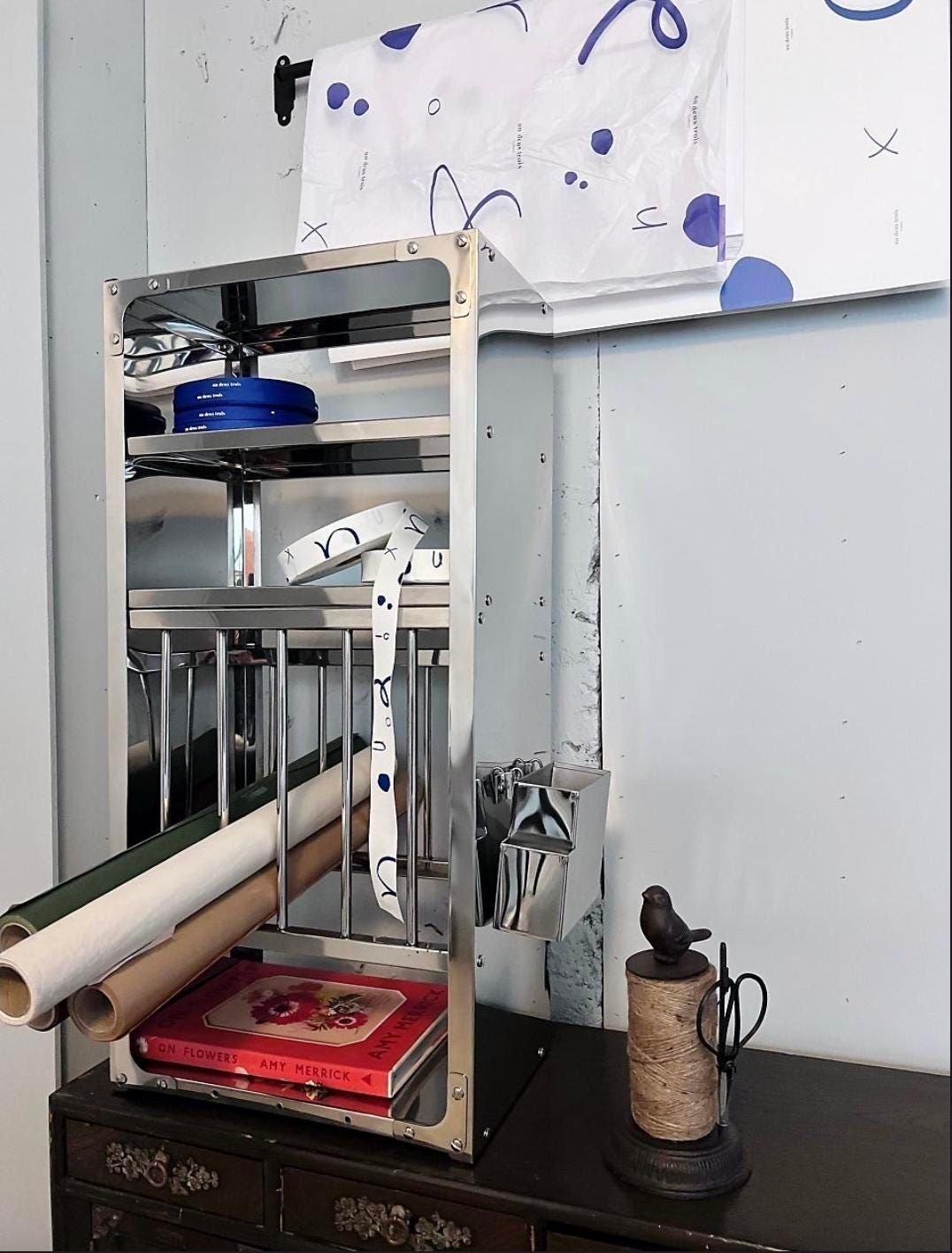 Stainless steel wall shelf/ plate rack