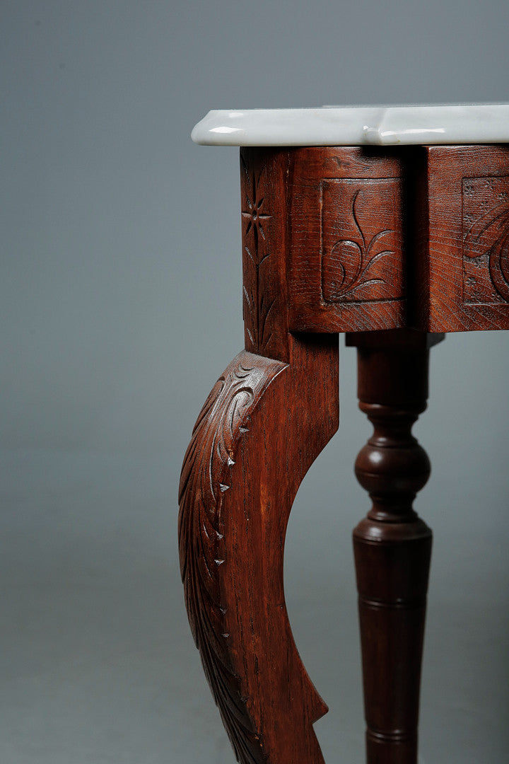 Vintage Console Table with Marble top
