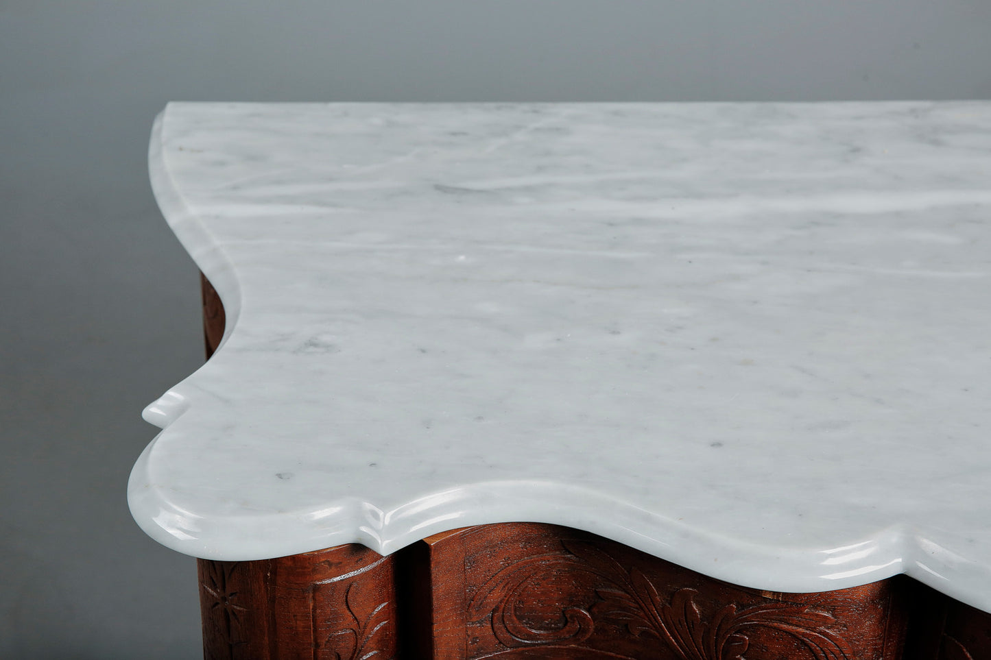 Vintage Console Table with Marble top